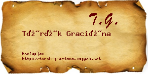 Török Graciána névjegykártya