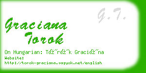 graciana torok business card